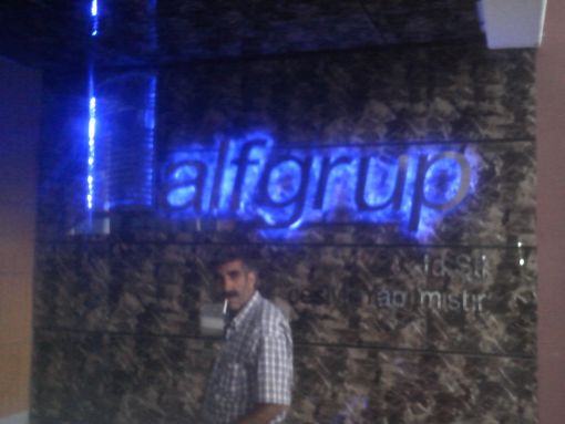  alf grup ışıklı logo çalışması