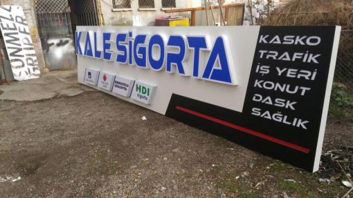  kale sigorta ışıklı tabela